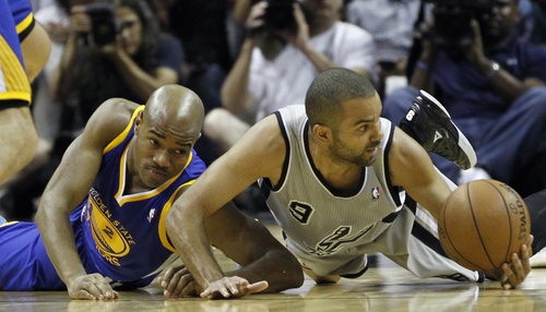 组图:NBA季后赛西部半决赛 马刺胜勇士3-2夺得