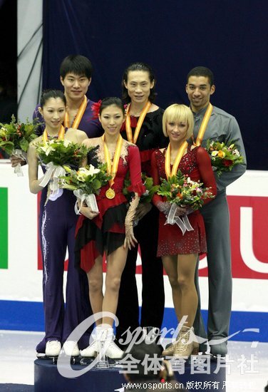 2008年12月13日,2008/09赛季花样滑冰大奖赛总决赛在韩国高阳市落幕,最后一项双人自由滑,2006年世锦赛冠军中国组合庞清/佟健发挥出色,后来居上夺取冠军。张丹/张昊出现失误不过仍然获得亚军。