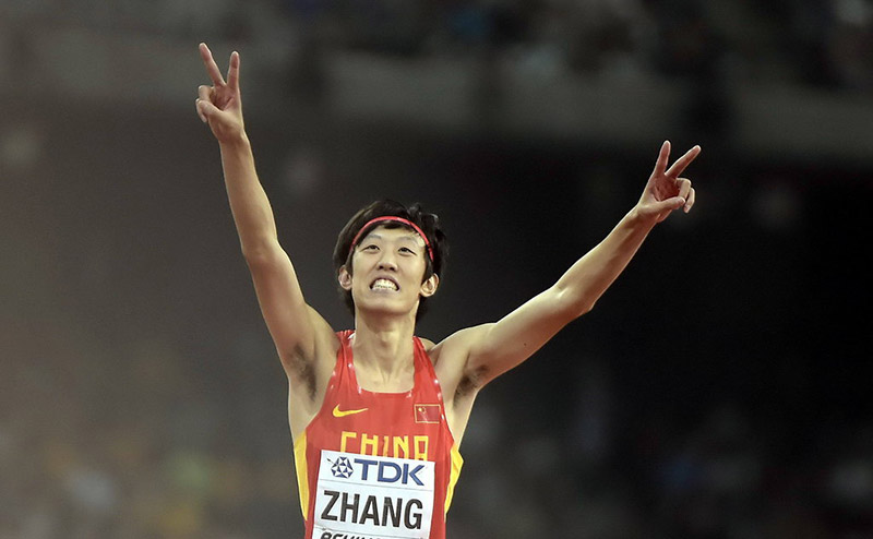 張國偉慶祝勝利