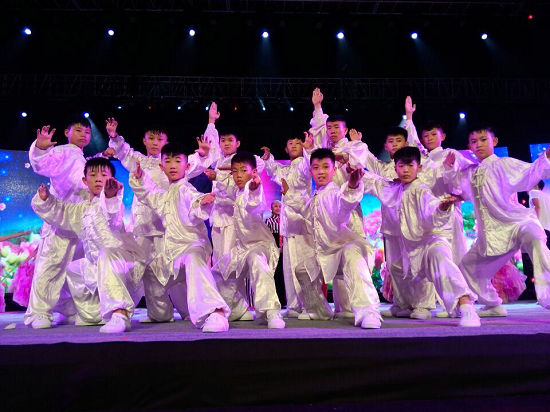 中华武校赴缅甸赈灾义演 《少年中国》震撼心灵【4】