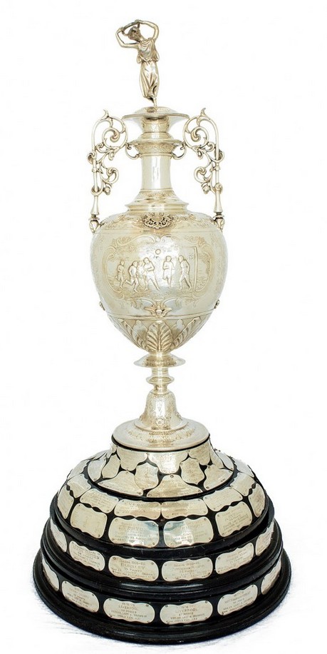 1890年英格蘭足球甲級聯賽冠軍獎杯（圖片來源：英格蘭足球博物館官網）