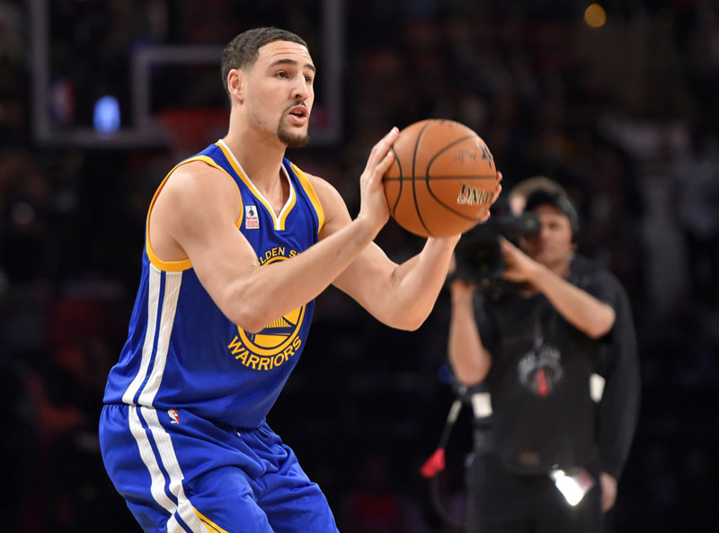nba全明星三分球大赛 汤普森力压库里夺冠(组图)