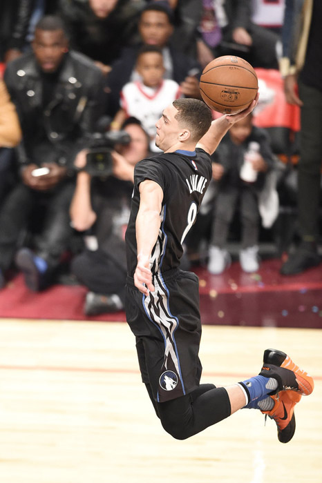 nba全明星扣篮大赛 拉文双加赛力压戈登成功卫冕(组图