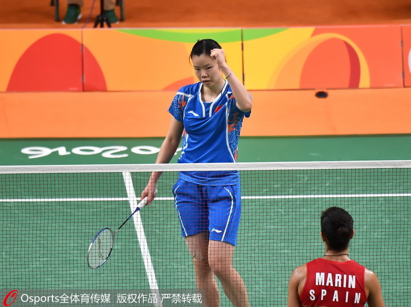 李雪芮在比賽中