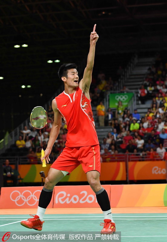 高清:里约奥运会羽毛球男单决赛 谌龙获得冠军--体育--人民网
