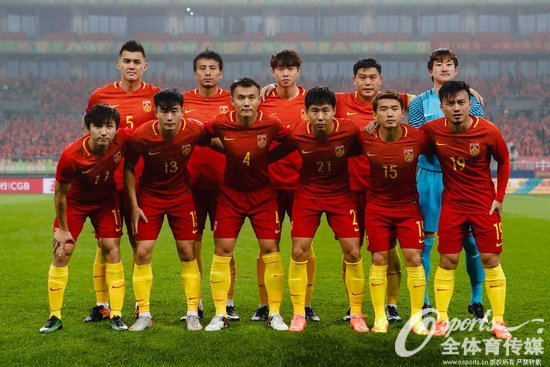 中國國足首發陣容