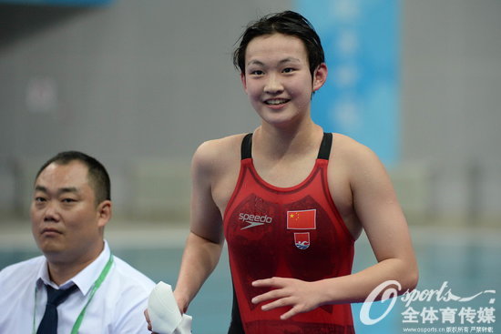 全運會女子1500米自由泳決賽：河北隊李冰潔奪冠