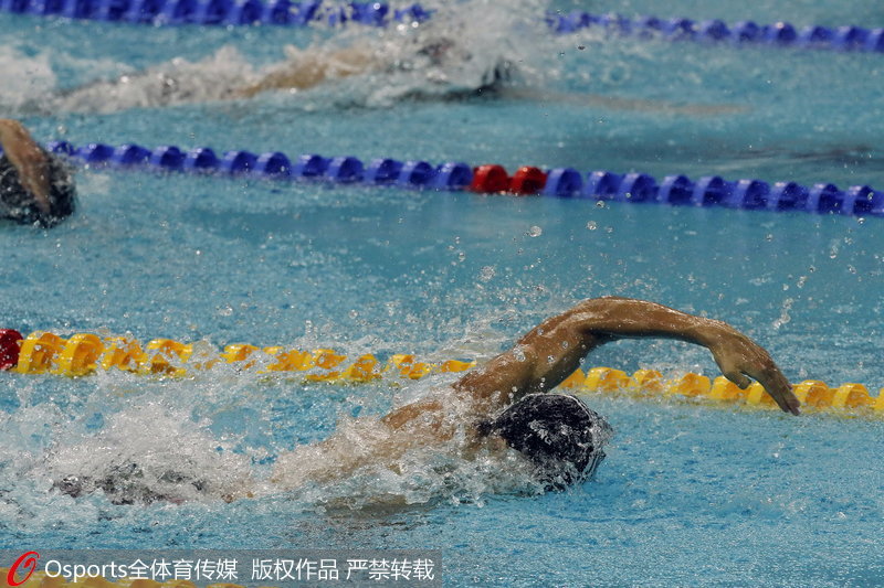 组图:全运会男子100米自由泳决赛 宁泽涛夺冠