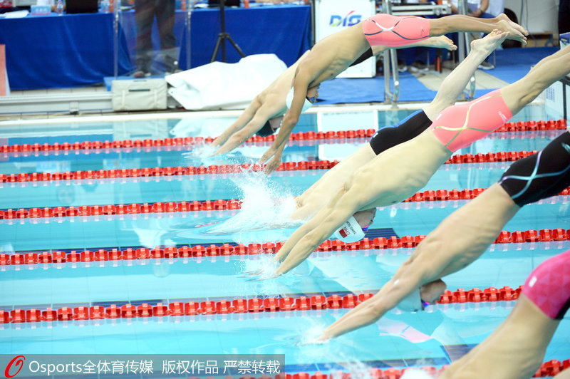 組圖：全運會男子1500米自由泳決賽 浙江隊孫楊奪冠【3】
