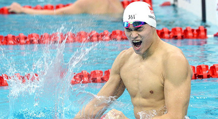 男子1500米自由泳決賽 浙江隊孫楊奪冠