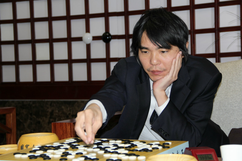 李世石落子。曲江攝