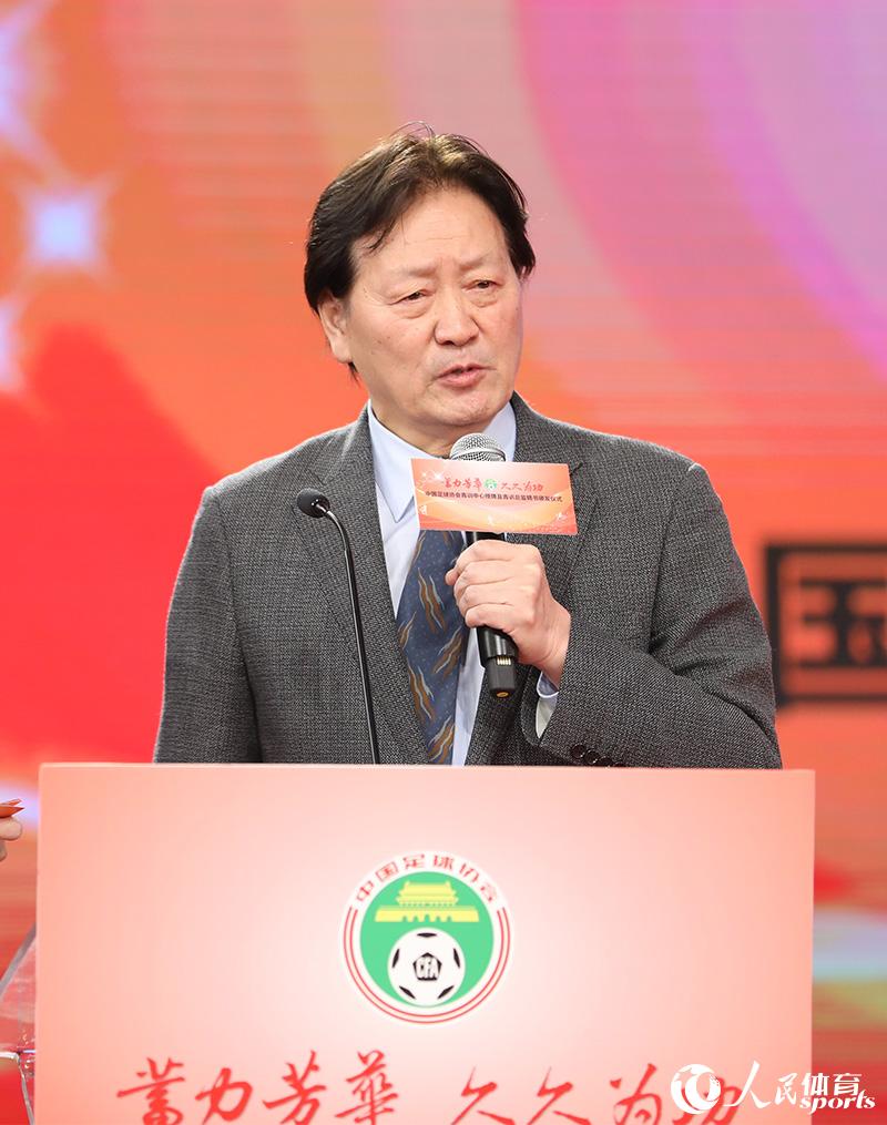 朱廣滬代表全國各地被授牌的青訓中心發表感言。人民網 趙欣悅攝