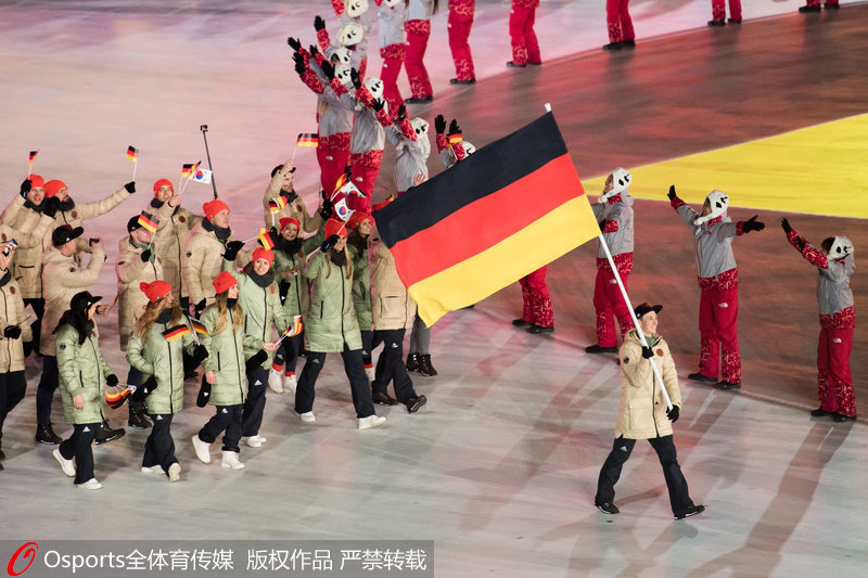 德國代表團入場