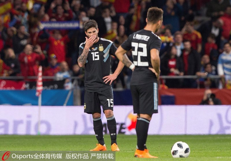 热身赛-伊斯科帽子戏法 西班牙6-1大胜阿根廷
