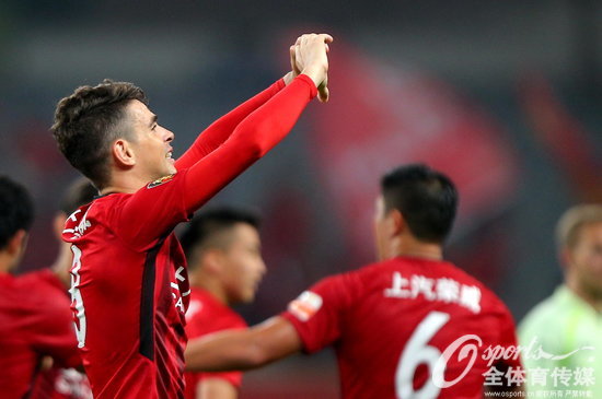2018年5月20日，2018年中超聯賽第11輪：上海上港2：0勝江蘇蘇寧，武磊奧斯卡建功上港保住頭名。 (Osports全體育傳媒 版權作品 嚴禁轉載) 