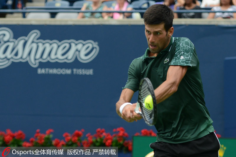 德約科維奇在比賽中