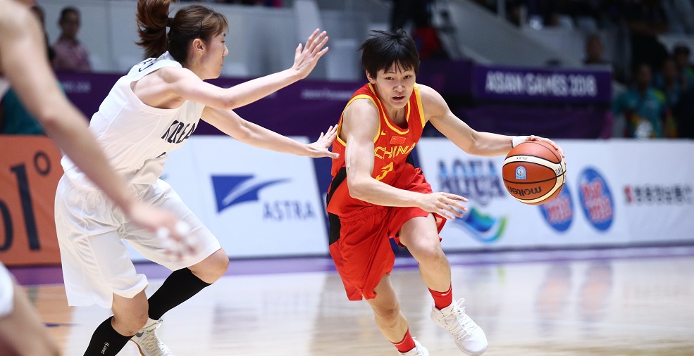 高清：女籃決賽 中國71-65勝朝韓聯隊摘得金牌