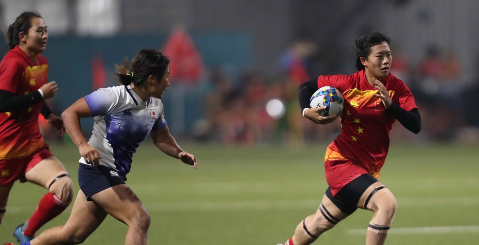 高清：女子橄欖球決賽 中國5-7負日本憾獲亞軍