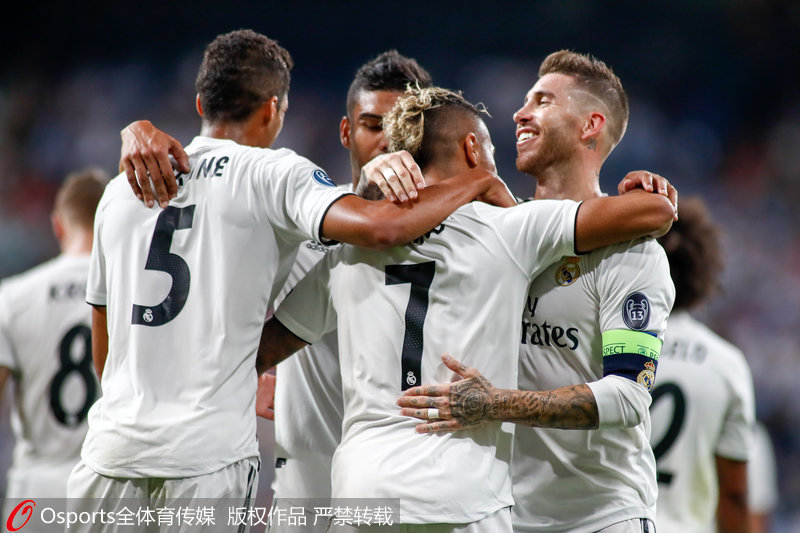 欧冠-贝尔、伊斯科、马里亚诺破门 皇家马德里