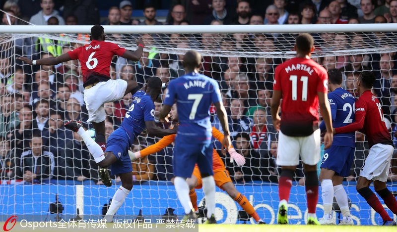 博格巴（6號）凌空抽射