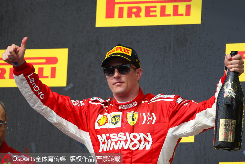 萊科寧慶祝奪冠