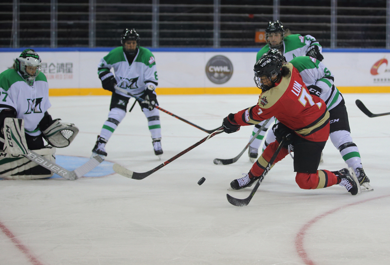 CWHL-王玉婷絕殺 萬科陽光加時3-2萬錦迅雷奪四連勝