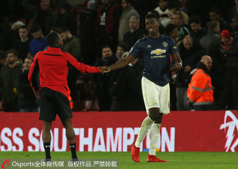 博格巴在比賽中