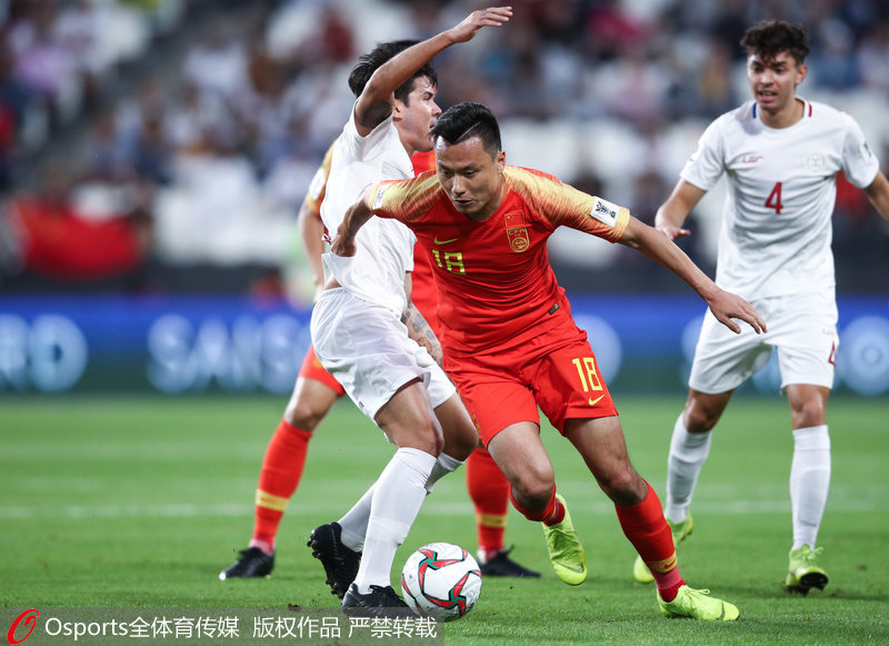 高清：亞洲杯小組賽中國3-0勝菲律賓 武磊雙響助國足提前出線【7】