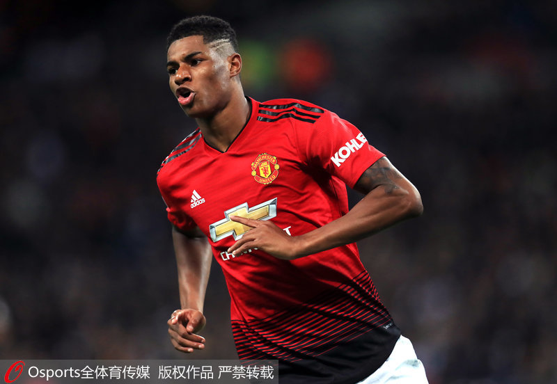 拉什福德慶祝進球