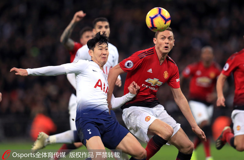 孫興慜與馬蒂奇拼搶