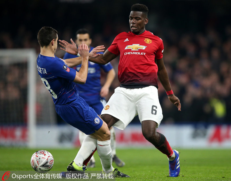 博格巴在比賽中