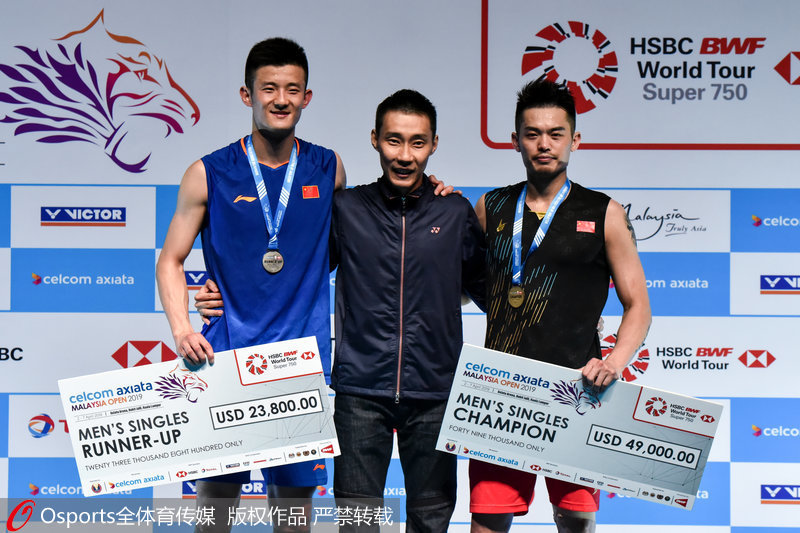 李宗偉為冠亞軍頒獎