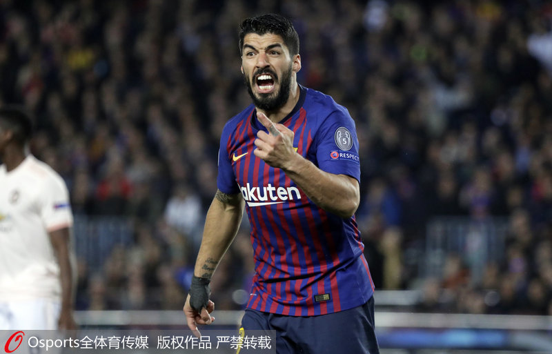 蘇亞雷斯在比賽中