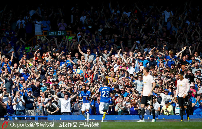 埃弗頓球迷慶祝