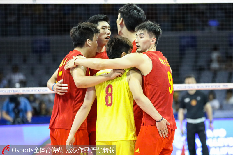 高清：東京奧運會男排資格賽 中國3-1勝芬蘭贏得開門紅
