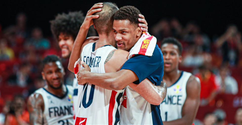 高清-法國男籃逆轉取勝獲世界杯季軍 追平隊史最好成績