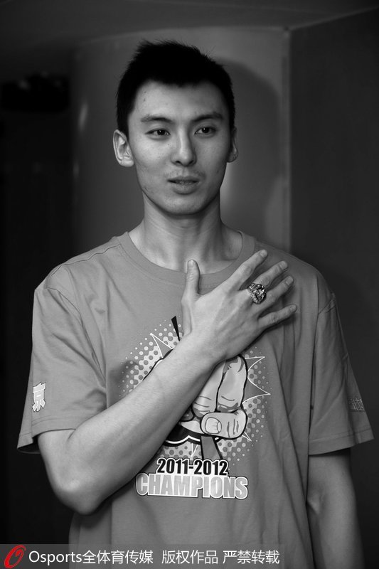 吉喆手戴總冠軍戒指