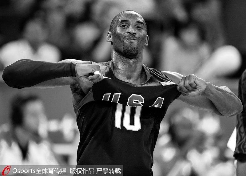 科比代表美國男籃參加2008年北京奧運會