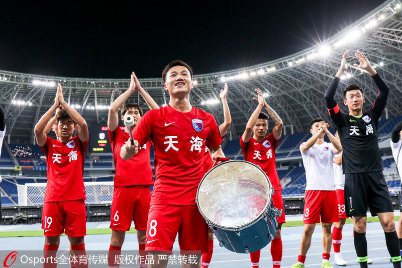 2019賽季，天津天海積25分，位列中超第14位，艱難保級。