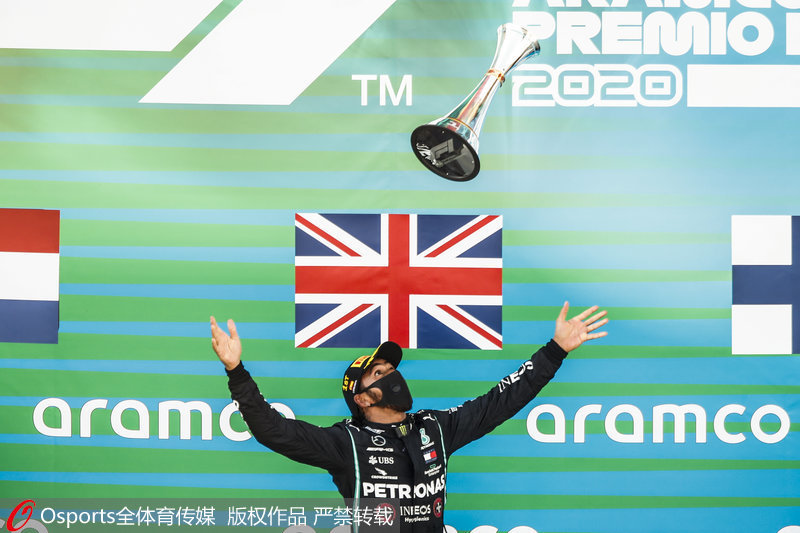漢密爾頓慶祝奪冠